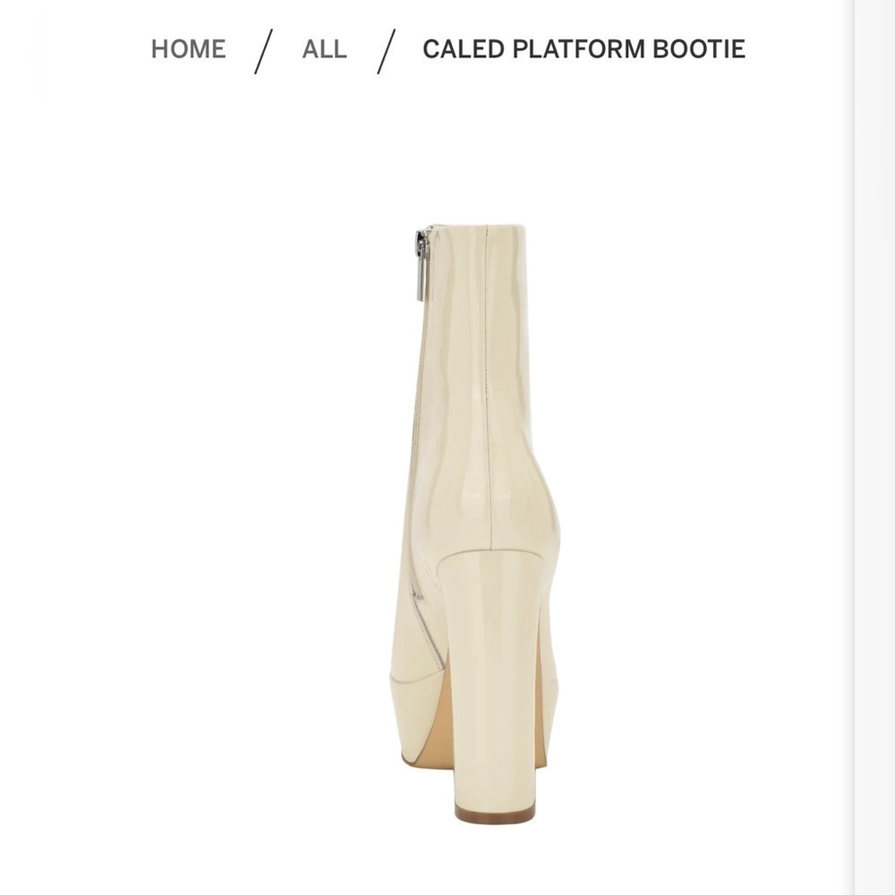 Marc Fisher LTD Caled Platform Bootie in Ivory - Picture 2 of 7